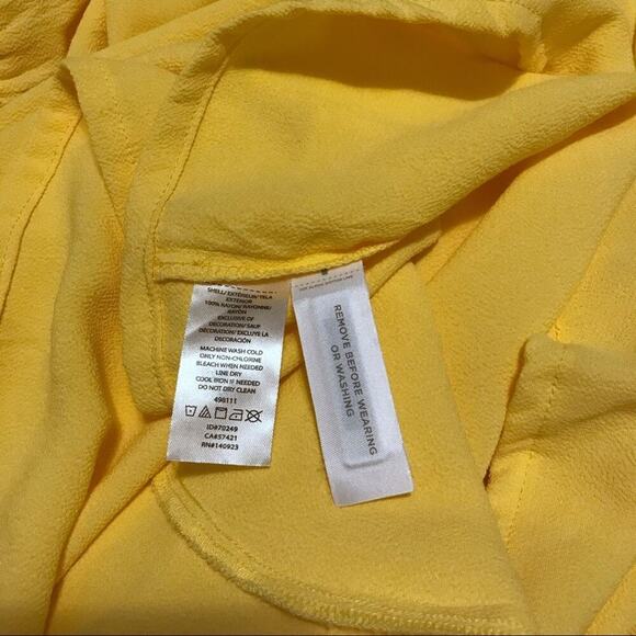 Loft Plus Size NWT Yellow Floral Ruffle Dress Women 22 *Pls See Description* - Picture 10 of 14